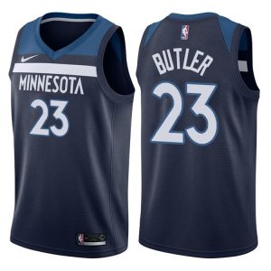 Maillot de basket-ball Jimmy Butler Minnesota Timberwolves 2017-18 # 23 Icon Navy 45735