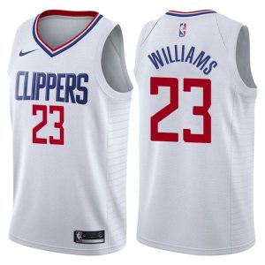 2017-18 Lou Williams Los Angeles Clippers # 23 Association Maillot de basket-ball blanc 45705