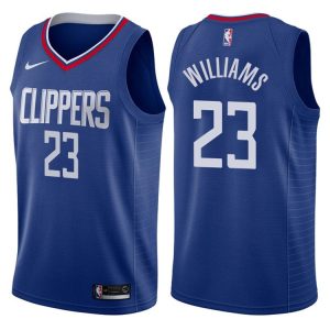 Maillot de basket-ball des Los Angeles Clippers 2017-18 Lou Williams # 23 Icon Bleu 45715
