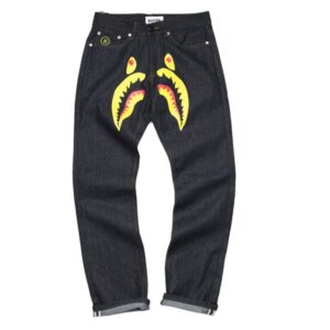 Pantalon de survêtement Jeans AAPE avec requin 47031