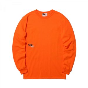 Sweat MADNESS x WIND AND SEA T-shirt imprimé à manches longues Orange orange 47099