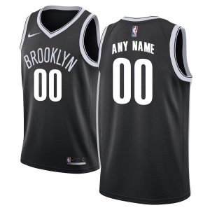 Maillot de basket-ball noir avec nom personnalisé des Brooklyn Nets 2019-20 - Icon Edition 52623