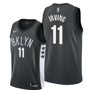 Maillot de basket-ball Brooklyn Nets Kyrie Irving # 11 noir 2019-20 52584