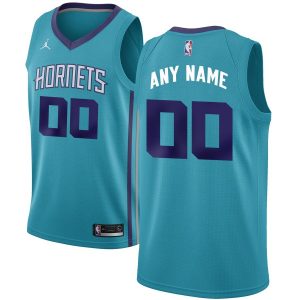 Maillot de basket-ball personnalisé Charlotte Hornets Swingman 2019-20 - Bleu sarcelle - Icon Edition Bleu 52690