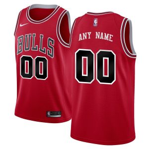 Maillot de basket-ball rouge personnalisé Swingman des Chicago Bulls 2019-20 - Icon Edition Rouge 52825