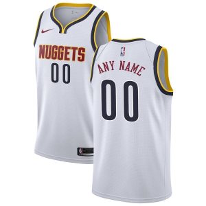 Maillot de basket-ball 2019-20 Denver Nuggets Swingman Custom Association Edition Blanc Noir 54371