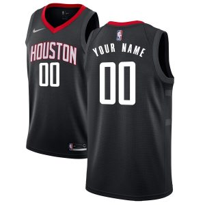 Maillot de basket-ball personnalisé noir Statement Edition des Houston Rockets Swingman 2019-20 noir 54443