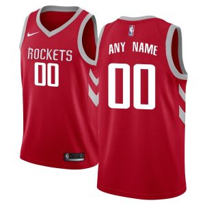 Maillot de basket-ball personnalisé édition icône rouge Houston Rockets Swingman 2019-20 Violet 54435