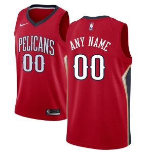 Maillot de basket-ball personnalisé Swingman Red Statement Edition des Pélicans de la Nouvelle-Orléans 2019-20 Noir 54652