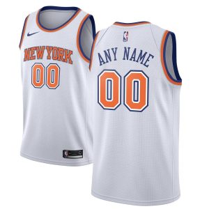 Maillot de basket-ball personnalisé Swingman White Statement Edition 2019-20 des New York Knicks blanc 54678