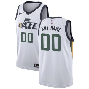 Maillot de basket-ball Utah Jazz Swingman Custom Association Edition 2019-20 blanc noir 54908