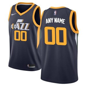 Maillot de basket-ball Utah Jazz Swingman personnalisé Navy Icon Edition 2019-20 noir 54900