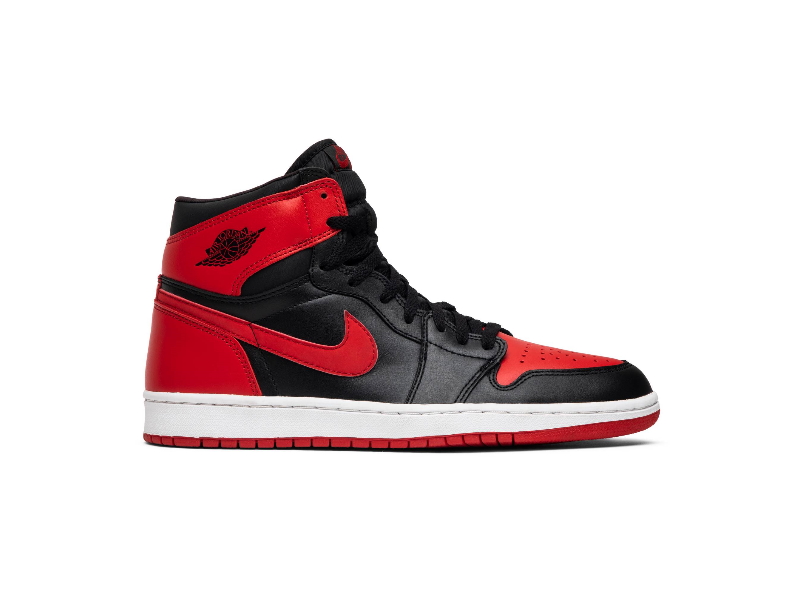 Baskets Air Jordan 1 Retro Bred 2001 Jaune 136066 061