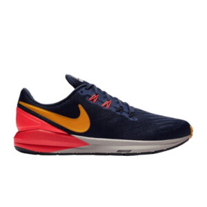 Nike Air Zoom Structure 22 Noirci Bleu Orange Peel AA1636 400