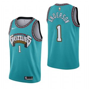 1988-89 Vancouver Grizzlies Kyle Anderson # 1 Maillot de basket-ball Hardwood Classics 56493