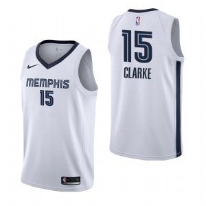 Maillot de basket-ball Swingman de l'association blanche Brandon Clarke des Memphis Grizzlies 2019-20 gris 56543