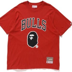 BAPE x Mitchell & Ness Bulls T-shirt Rouge 56877
