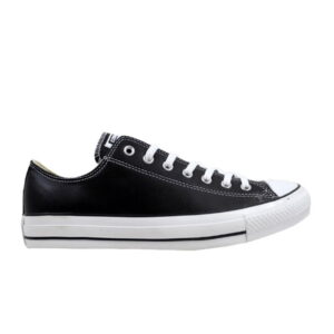 Baskets Chuck Taylor All Star en cuir Ox noires 132174C