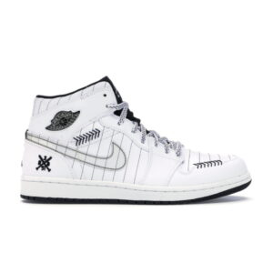 Jordan 1 Retro Opening Day Baskets blanches Noir 325514 102