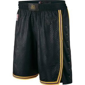 Short de sport 2017-18 Lakers Nike City Edition Swingman 24 NBA Shorts noir 61568