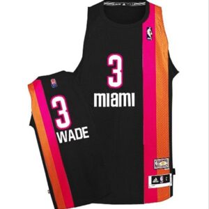 1970-71 Dwyane Wade Miami Floridians # 3 ABA Hardwood Classics Maillot de basket-ball Swingman noir 61940