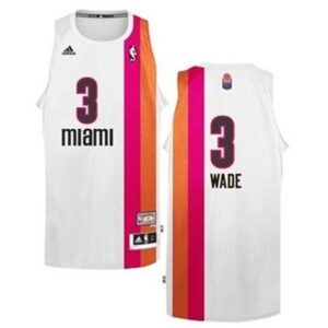 1970-71 Maillot de basket-ball Dwyane Wade Miami Floridians White Soul Swingman 61948