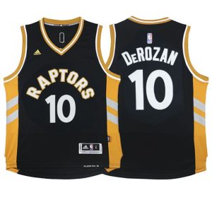 2015-16 DeMar DeRozan Toronto Raptors # 10 Maillot de basket-ball pour jeunes marron alternatif 62152