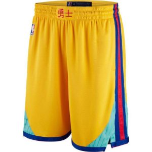 Short de sport 2018-19 Golden State Warriors Gold City Edition Short jaune 62592
