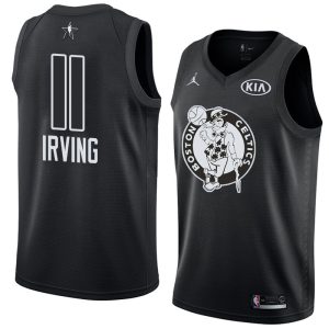 Maillot de basket-ball 2018 All-Star Celtics Kyrie Irving #11 Maillot Swingman noir 63702