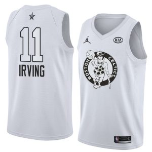 Maillot de basket-ball 2018 All-Star Celtics Kyrie Irving #11 blanc Swingman maillot gris 63928
