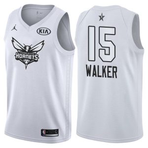 Maillot de basket-ball blanc Swingman # 15 All-Star Charlotte Hornets 2018 Kemba Walker 63904