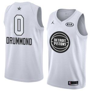 Maillot de basket-ball 2018 All-Star Detroit Pistons Andre Drummond #0 Maillot Swingman blanc 63742
