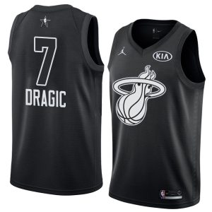 Maillot de basket-ball 2018 All-Star Miami Heat Goran Dragic #7 Maillot Swingman noir 63629