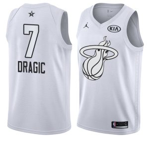 Maillot de basket-ball 2018 All-Star Miami Heat Goran Dragic #7 Maillot Swingman blanc 63880