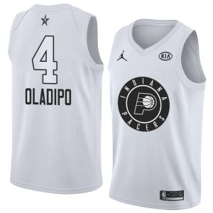 Maillot de basket-ball 2018 All-Star Pacers Victor Oladipo #4 blanc Swingman maillot 63936