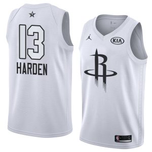 Maillot de basket-ball blanc Swingman #13 All-Star Rockets James Harden 2018 63734