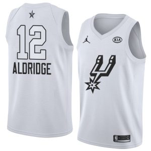 Maillot de basket-ball blanc Swingman Jersey 2018 All-Star Spurs LaMarcus Aldridge # 12 63840
