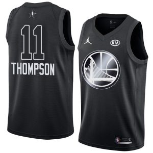 Maillot de basket-ball 2018 All-Star Warriors Klay Thompson #11 Noir Swingman Jersey Blanc 63521