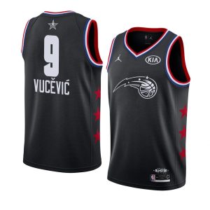 Maillot de basket 2019 NBA All-Star Orlando Magic Nikola Vucevic #9 Maillot Swingman Noir 64201
