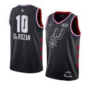Maillot de basket-ball 2019 NBA All-Star Spurs DeMar DeRozan # 10 Maillot Swingman noir 64271