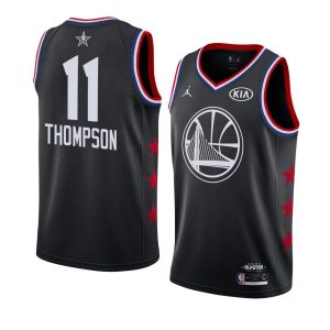 Maillot de basket 2019 NBA All-Star Warriors Klay Thompson #11 Noir Swingman Jersey Gris 64177