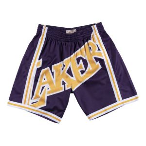 Short de sport 2020 Big Face Los Angeles Lakers Short violet violet 64345