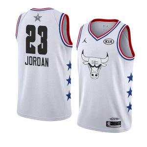 Maillot de basket-ball blanc Swingman Jersey 2019 All-Star Bulls Michael Jordan # 23 64571