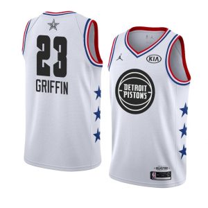 Maillot de basket-ball 2019 All-Star Pistons Blake Griffin #23 Maillot Swingman blanc 64636