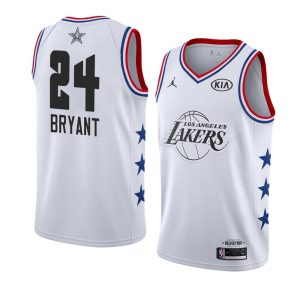 Maillot de basket-ball 2019 NBA All-Star LA Lakers Kobe Bryant #24 Maillot Swingman blanc 64661