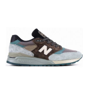 New Balance 998 Made in USA Baskets Sarcelle Marron Blanc M998AWA