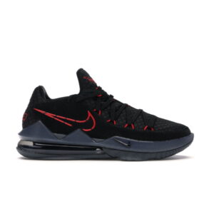 Nike LeBron 17 Low Noir Rouge Foncé Gris Vert CD5007 001