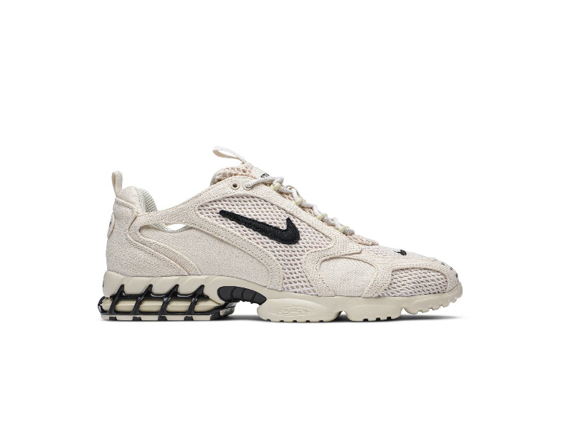 Baskets Stussy x Nike Air Zoom Spiridon Caged 2 Fossil CQ5486 200