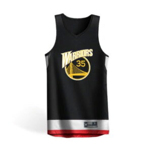 Maillot de sport 2019 Golden State Warriors 35 Noir Noir 94018