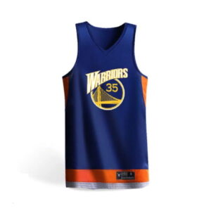 Maillot de sport 2019 Golden State Warriors 35 Bleu Orange Bleu/Orange 93989